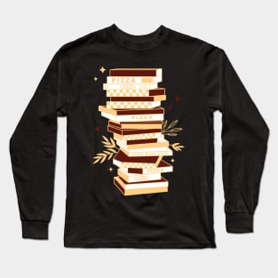 Stacked Pizza Boxes Long Sleeve T-Shirt